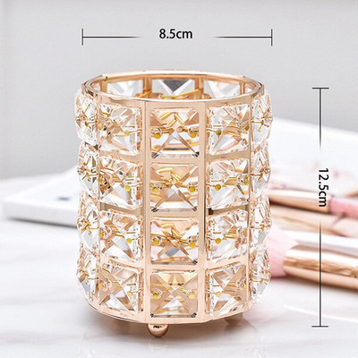 Στήριγμα πινέλου μακιγιάζ Organizer πολλαπλών χρήσεων Κρυστάλλινο καλλυντικό ράφι αποθήκευσης στυλό δοχείο αποθήκευσης Κουτί Γυναικεία εργαλεία οργάνωσης μακιγιάζ