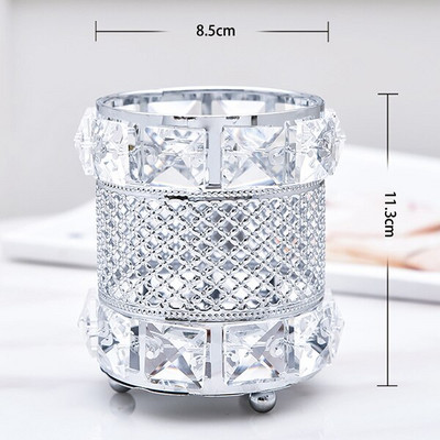 Στήριγμα πινέλου μακιγιάζ Organizer πολλαπλών χρήσεων Κρυστάλλινο καλλυντικό ράφι αποθήκευσης στυλό δοχείο αποθήκευσης Κουτί Γυναικεία εργαλεία οργάνωσης μακιγιάζ