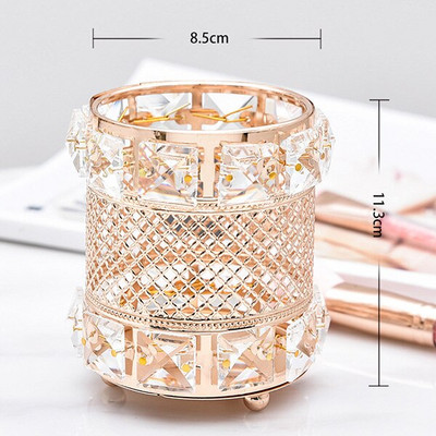 Στήριγμα πινέλου μακιγιάζ Organizer πολλαπλών χρήσεων Κρυστάλλινο καλλυντικό ράφι αποθήκευσης στυλό δοχείο αποθήκευσης Κουτί Γυναικεία εργαλεία οργάνωσης μακιγιάζ