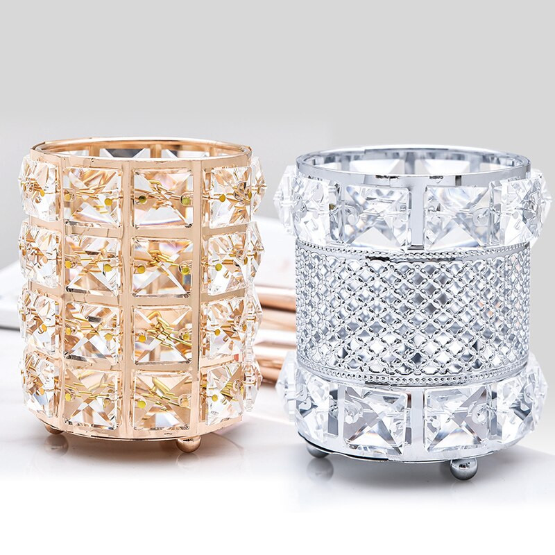 Στήριγμα πινέλου μακιγιάζ Organizer πολλαπλών χρήσεων Κρυστάλλινο καλλυντικό ράφι αποθήκευσης στυλό δοχείο αποθήκευσης Κουτί Γυναικεία εργαλεία οργάνωσης μακιγιάζ