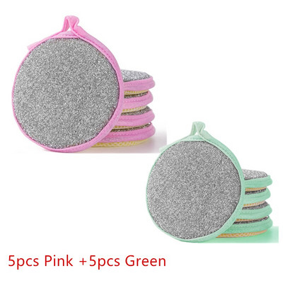 10 τμχ Σφουγγαράκι Πλαϊνό Πλύσιμο Πιάτων Σφουγγάρια Πλύσιμο Πιάτων Σφουγγάρια Εργαλεία Οικιακής Καθαριότητας Αξεσουάρ κουζίνας Βούρτσα επιτραπέζιων σκευών