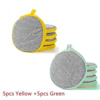 10 τμχ Σφουγγαράκι Πλαϊνό Πλύσιμο Πιάτων Σφουγγάρια Πλύσιμο Πιάτων Σφουγγάρια Εργαλεία Οικιακής Καθαριότητας Αξεσουάρ κουζίνας Βούρτσα επιτραπέζιων σκευών