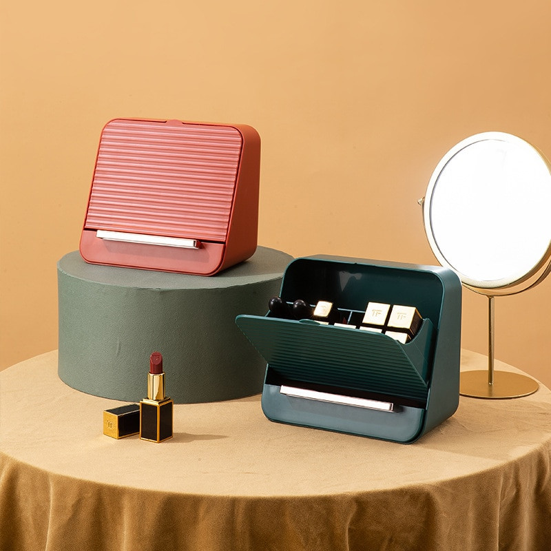 Kutija za pohranu ruževa za usne Otporna na prašinu Kutija za organizatore kozmetike Stalak za šminku Držač maskare Glazura za usne Stolni organizator