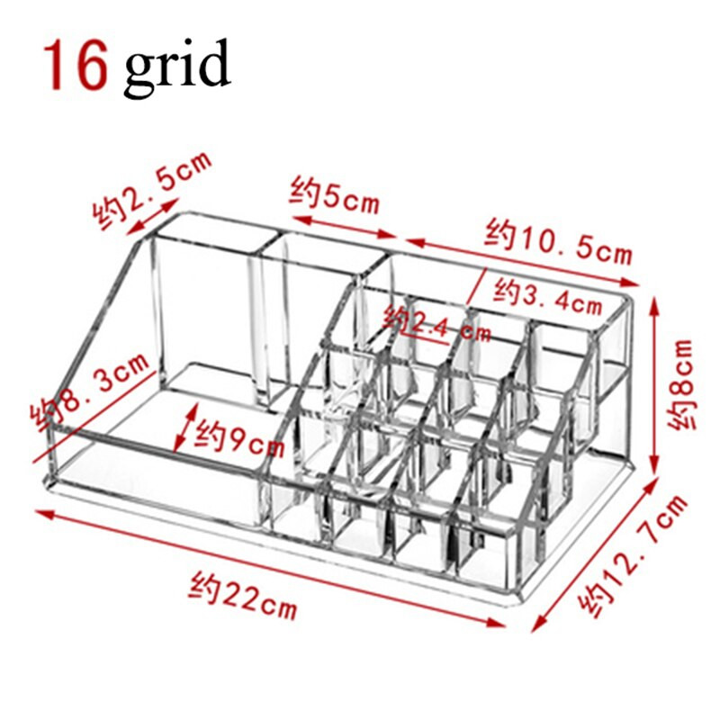 Uus kuum loominguline hoidik akrüülist läbipaistev hoiukarp meigipintslipulk, kosmeetika ehteümbris lauaarvuti korrashoidja