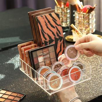 Δίσκος eyeliner Organizer μακιγιάζ για συρτάρι Korean Lipstick Powder Blush Rack Επιτραπέζιο Διαφανές κουτί αποθήκευσης Πλαστικό κουτί μακιγιάζ