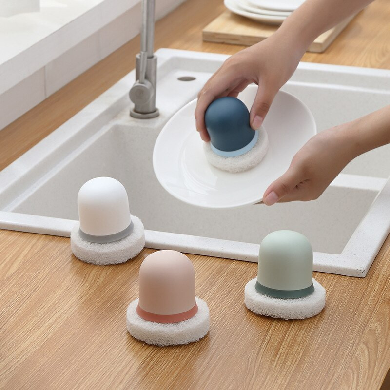 Kuhinjska višenamjenska četka za pranje posuđa Kućanska četka za pranje posuđa s ručkom Kuglica za čišćenje Spužva Četka za brisanje spužve