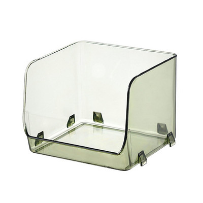 2 tk plastikust meigivahendaja mitmeotstarbelised suure mahutavusega salved ruumi säästvate tarvikute jaoks lauaarvuti kosmeetikakarp