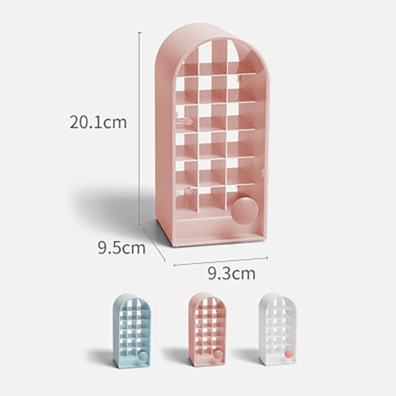 Κουτί αποθήκευσης κραγιόν Οργανωτής επιτραπέζιου μακιγιάζ Βάση επίδειξης καλλυντικών κοσμημάτων Βερνίκι νυχιών Κουτί θήκης αποθήκευσης για το σπίτι Organizer