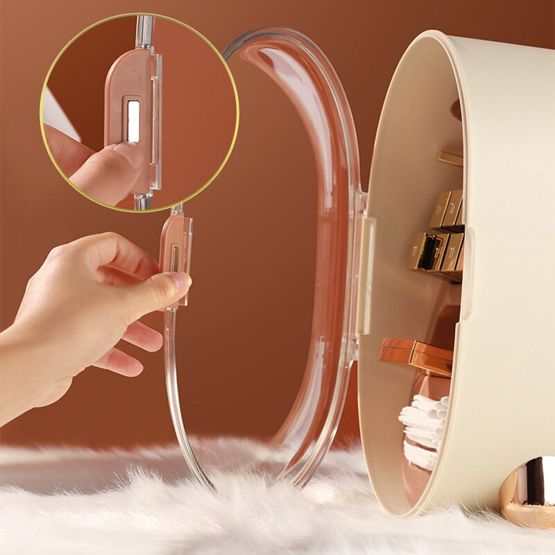 Stiilne suure mahutavusega kosmeetikatoodete hoiukarbid meigipintslid korraldaja huulepulga meigikonteiner lauaarvuti mitmesugused hoiukarbid