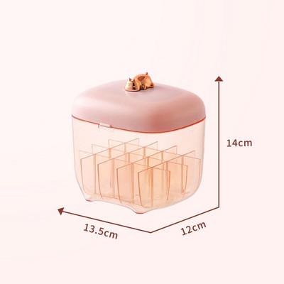 Κραγιόν Βάση Θήκη Μακιγιάζ Organizer με Mirror Organizer Βάση βάσης οθόνης κραγιόν Κουτί αποθήκευσης καλλυντικών κοσμημάτων 20 πλέγματα