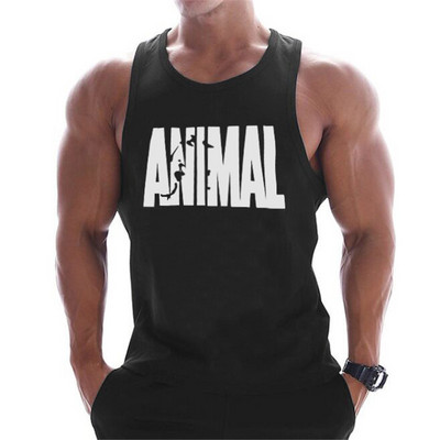 Σπορ ανδρικό φανελάκι με στάμπα