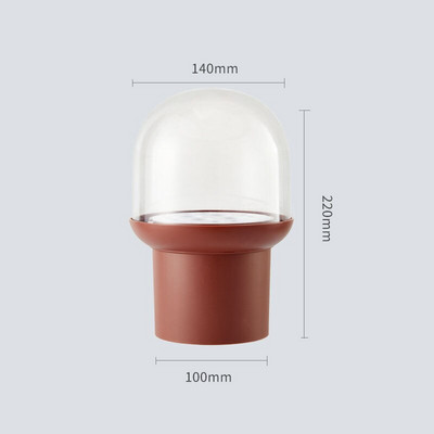 12 auguga meigipintslihoidja karp ümmargune vahend tolmukindel värvimispintsli alus kosmeetikatoodete kuivatamiseks kaanega pliiatsihoidja