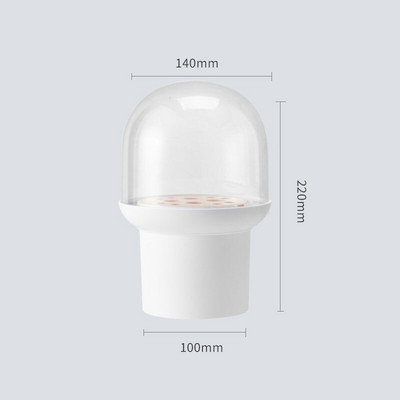 12 auguga meigipintslihoidja karp ümmargune vahend tolmukindel värvimispintsli alus kosmeetikatoodete kuivatamiseks kaanega pliiatsihoidja