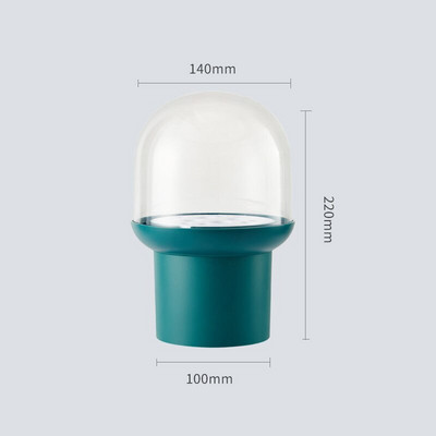 12 auguga meigipintslihoidja karp ümmargune vahend tolmukindel värvimispintsli alus kosmeetikatoodete kuivatamiseks kaanega pliiatsihoidja