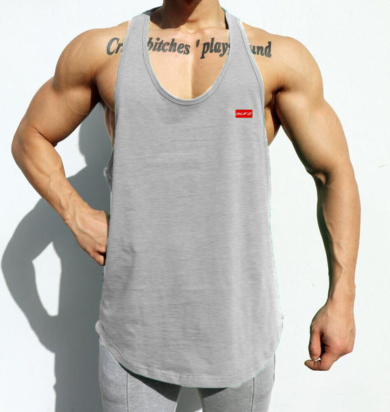 Φαρδύ μοντέλο μονόχρωμο ανδρικό φανελάκι κατάλληλο για αθλήματα