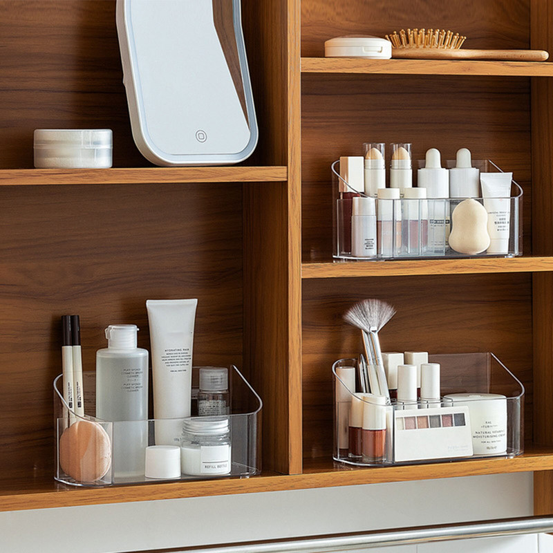 Διοργανωτής μακιγιάζ για καλλυντικά μεγάλης χωρητικότητας Ακρυλικό κουτί αποθήκευσης Organizer Desktop Jewelry Βερνίκι νυχιών Δοχείο συρτάρι μακιγιάζ