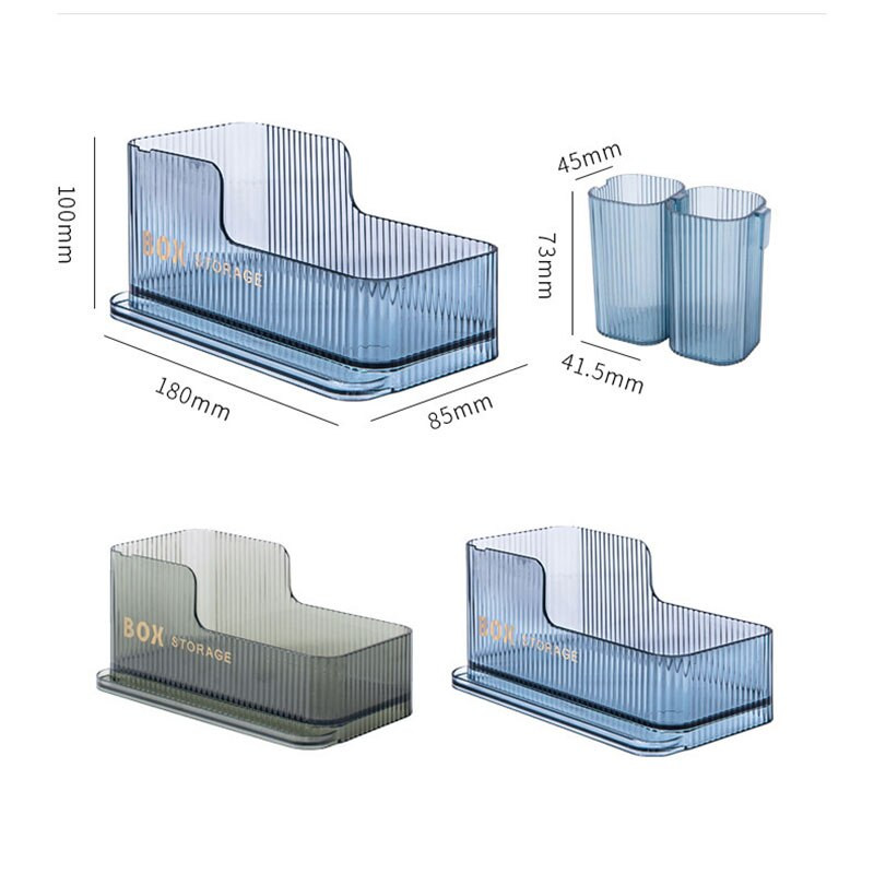 Μακιγιάζ Storage Box Cosmetics Organizer Πολυλειτουργικό Skin Care Products Case Lipstick Jewelry Desktop Storage Πινέλο Μακιγιάζ