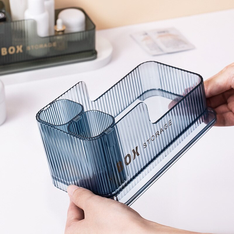 Μακιγιάζ Storage Box Cosmetics Organizer Πολυλειτουργικό Skin Care Products Case Lipstick Jewelry Desktop Storage Πινέλο Μακιγιάζ