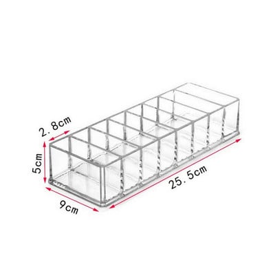 Plastikinė PS makiažo organizatoriaus kremo laikymo dėžutė Clarity kosmetinis makiažo laikiklis kosmetinės spintelės pudros lentyna