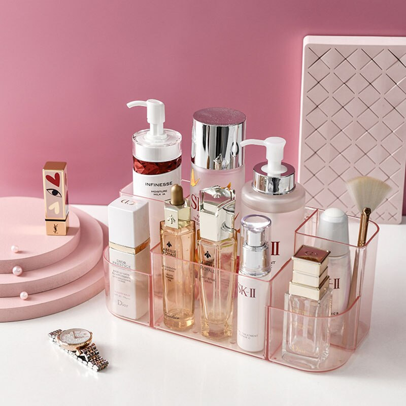 Διοργανωτής μακιγιάζ για καλλυντικά μεγάλης χωρητικότητας Κουτί αποθήκευσης καλλυντικών Organizer Desktop Jewelry Βερνίκι νυχιών Δοχείο μακιγιάζ τοίχου