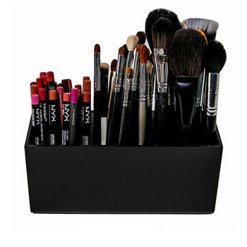 Brush And Liner Makeup Organizer Ακρυλικά Εργαλεία Μακιγιάζ Κουτί αποθήκευσης 3 θέσεων για μολύβι φρυδιών Κραγιόν Θήκη βάσης