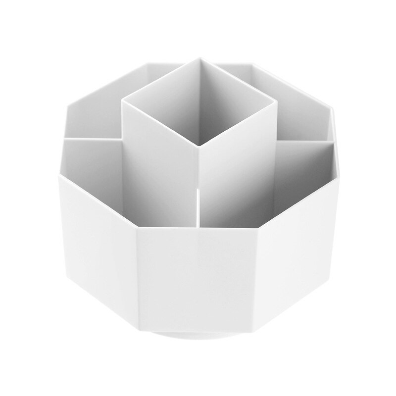 Μόδα περιστρεφόμενη θήκη για στυλό Μολύβι Κάδος μακιγιάζ Βούρτσα καλλυντικών κουτί αποθήκευσης Επιτραπέζια οργάνωση Δώρο μπάνιου γραφείου