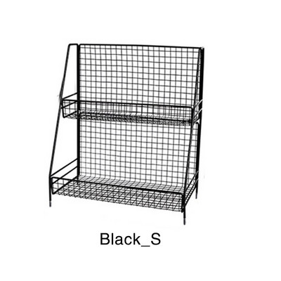 Art Iron Makeup Organizer Δύο στρώσεων Jewelry Box Cosmetic Organizer Makeup Box Κραγιόν Μακιγιάζ Αποθήκευση Τραπεζιού Μπάνιου