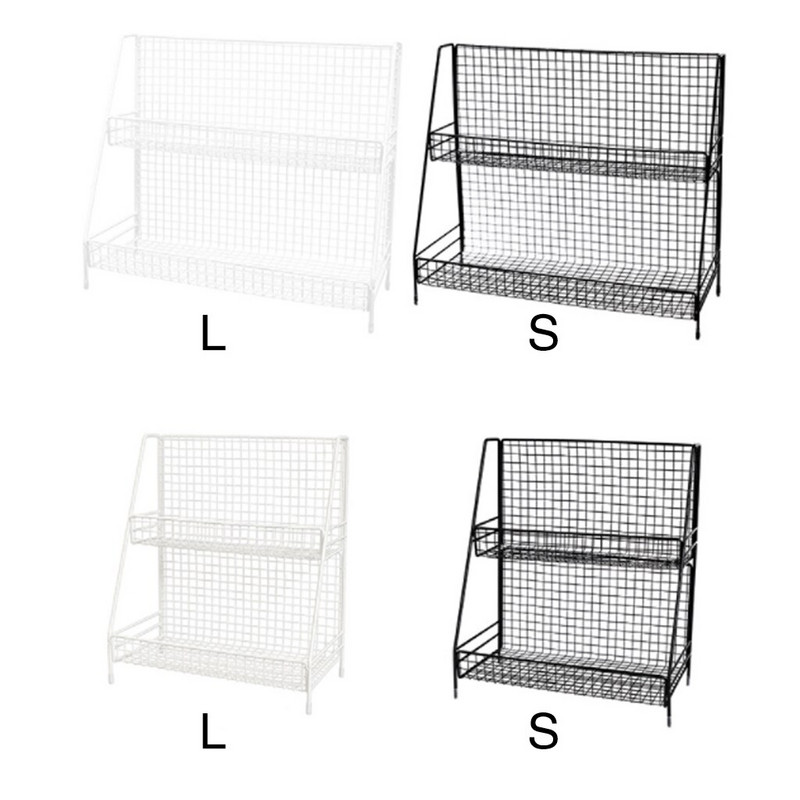 Art Iron Makeup Organizer Δύο στρώσεων Jewelry Box Cosmetic Organizer Makeup Box Κραγιόν Μακιγιάζ Αποθήκευση Τραπεζιού Μπάνιου