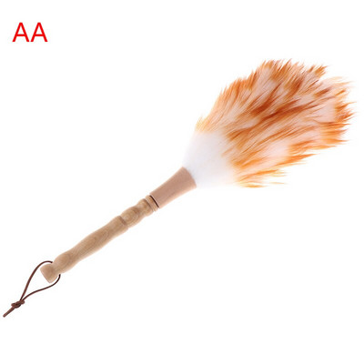 Αντιστατική βούρτσα μάλλινων φτερών Duster Dust Cleaning Wood Handle Dusting Brush Cleaning Wool Duster Brush for Dust Broom