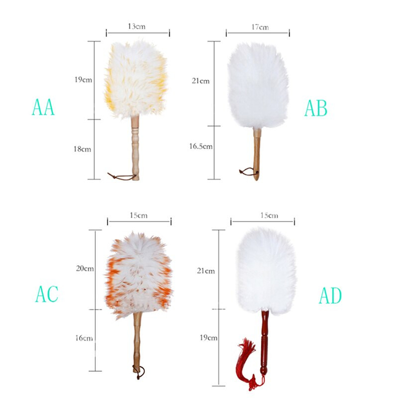 Αντιστατική βούρτσα μάλλινων φτερών Duster Dust Cleaning Wood Handle Dusting Brush Cleaning Wool Duster Brush for Dust Broom