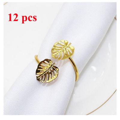 12Pcs Božić Elk Jelen Prstenovi za salvete Zlatna legura Kopča za salvete Držač prstena za salvete Hotelski restoran Svadbeni stol za večeru De