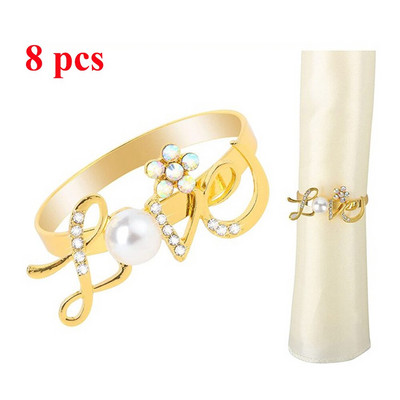 12Pcs Božić Elk Jelen Prstenovi za salvete Zlatna legura Kopča za salvete Držač prstena za salvete Hotelski restoran Svadbeni stol za večeru De