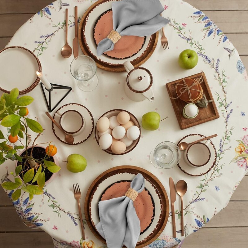 Inele pentru șervețele, Inele pentru suport pentru șervețele din zambile de apă - Inele pentru șervețele rustice pentru petrecerea de aniversare, decorarea mesei de cină