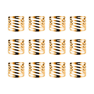 12 vnt. Vestuvinių servetėlių žiedai Stalo dekoravimas tuščiaviduriai šeimos susibūrimai Kasdien naudojamas servetėlių sagčių laikiklis vakarėlio dekoras