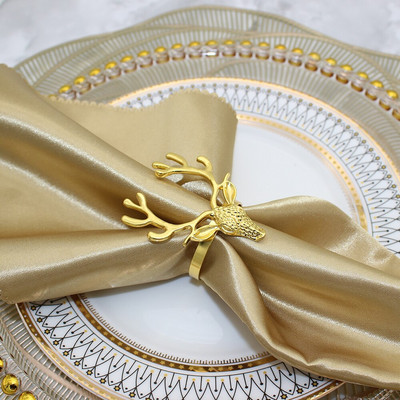 Dvianna 6 tk/partii jõulusalvrätiku sõrmuste hoidikud Hirve salvrätiku sõrmused jõuluõhtusöökideks pidudeks Pulmakaunistused lauakaunistused