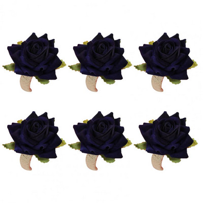 6 τμχ Χειροποίητη θήκη χαρτοπετσέτας λουλουδιών ψεύτικο ροζ τριαντάφυλλο δαχτυλίδι για χαρτοπετσέτα Τραπεζοπετσέτες αγκράφες για διακόσμηση τραπεζιού γάμου