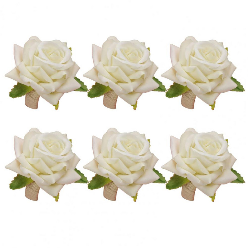 6 τμχ Χειροποίητη θήκη χαρτοπετσέτας λουλουδιών ψεύτικο ροζ τριαντάφυλλο δαχτυλίδι για χαρτοπετσέτα Τραπεζοπετσέτες αγκράφες για διακόσμηση τραπεζιού γάμου