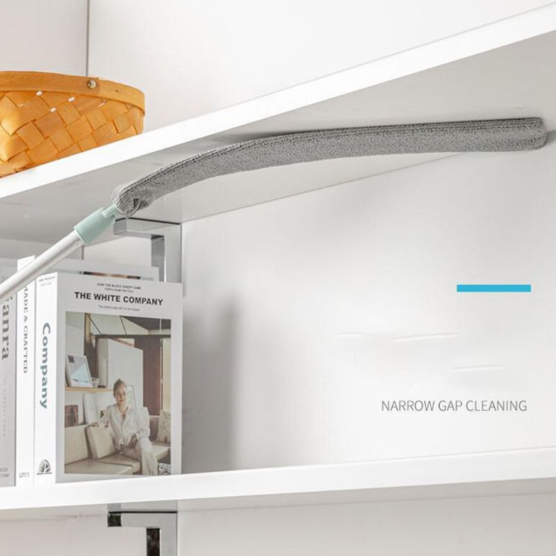 Βούρτσα σκόνης στο κομοδίνο με μακριά λαβή σφουγγαρίστρα τεχνητό καθαρισμό κάτω μέρος κρεβατιού