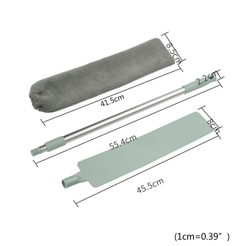 Βούρτσα σκόνης στο κομοδίνο με μακριά λαβή σφουγγαρίστρα τεχνητό καθαρισμό κάτω μέρος κρεβατιού