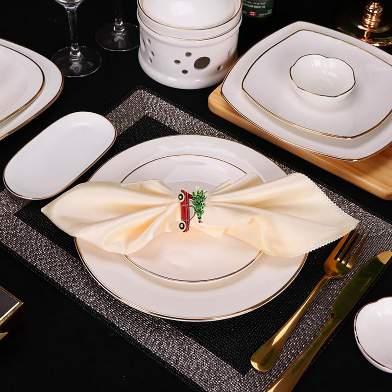 6 τμχ/Σετ Δημιουργικό χαριτωμένο αυτοκίνητο σε σχήμα χριστουγεννιάτικου δαχτυλιδιού για χαρτοπετσέτα Πολύχρωμο δαχτυλίδι για πετσέτα με πετσέτα με πόρπη για τραπέζι