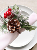 6 τμχ/σετ Χριστουγεννιάτικο δαχτυλίδι για χαρτοπετσέτα Δαχτυλίδι για χαρτοπετσέτα Δαχτυλίδι αγκράφα Τραπεζοθήκη σερβιέτα για πάρτι Κεντρική διακόσμηση τραπεζιού για τα Χριστούγεννα