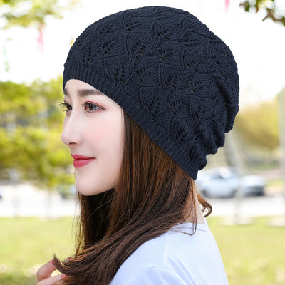 Női sapka vékony kötött több színben