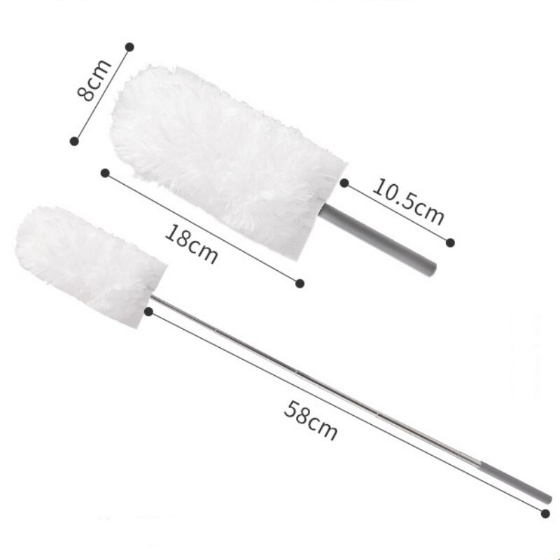 Ühekordselt kasutatav sulgedega tolmulapp Sissetõmmatav painutatav tolmupühkimistööriist Pehme elektrostaatiline kiud Kasulikud majapidamises kasutatavad puhastusvahendid