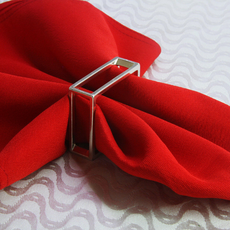 tasuta kohaletoimetamine kullast hõbedast metallist salvrätikurõngas, salvrätikuhoidja pulmadeks, 6 tk qn15062006