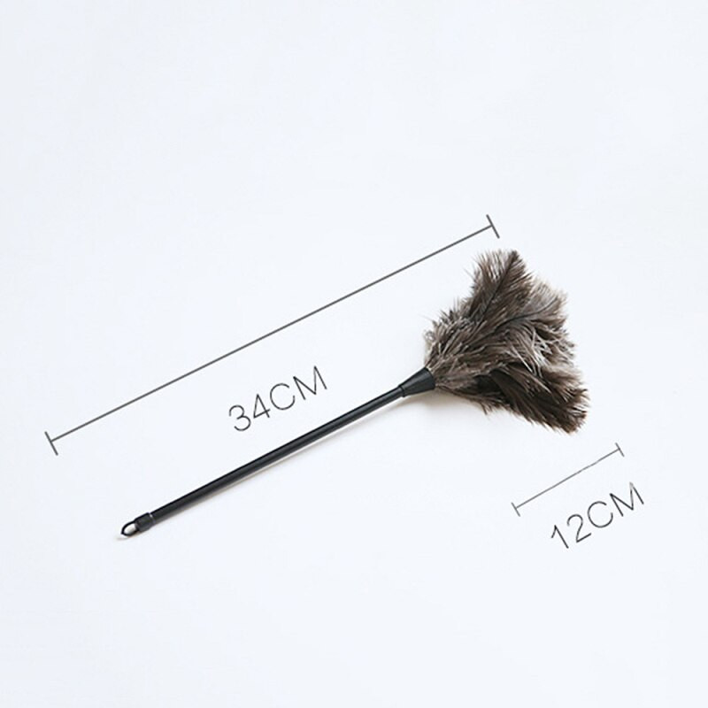 1 tk jaanalinnusulgede karusnahahari tolmupuhastustööriist puidust käepidemega DIY kodutarbed