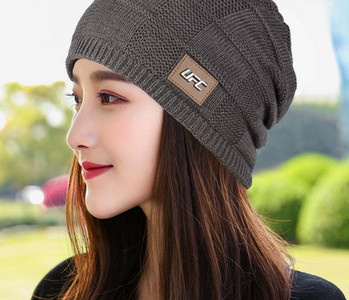 Γυναικείο χειμωνιάτικο καπέλο με λογότυπο σε πολλά χρώματα
