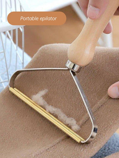 Portable Lint Remover Power-Free Shaver Sweater Woven Coat Fluff Removing Roller Clothes Fuzz Fabric Household Cleaning Tools