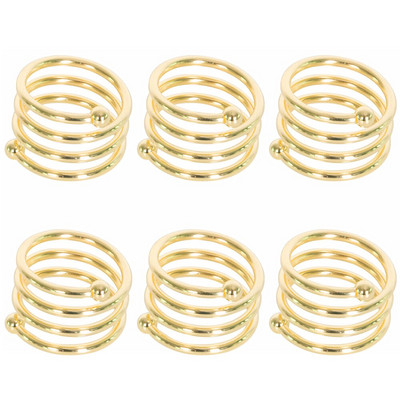 6 τμχ Δαχτυλίδι Serviette Αλουμίνιο Θήκη για χαρτοπετσέτα Γάμου Πετσέτα Πόρπη Δαχτυλίδι Διακόσμηση Τραπεζιού Διακόσμηση Αξεσουάρ