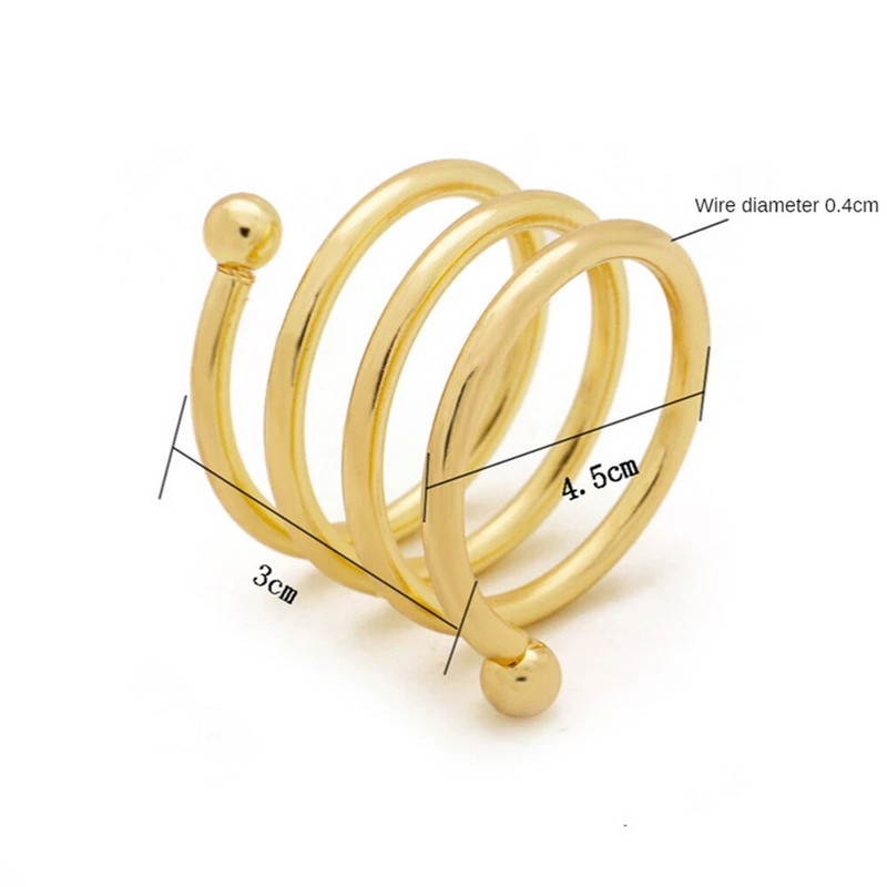 6 τμχ Δαχτυλίδι Serviette Αλουμίνιο Θήκη για χαρτοπετσέτα Γάμου Πετσέτα Πόρπη Δαχτυλίδι Διακόσμηση Τραπεζιού Διακόσμηση Αξεσουάρ