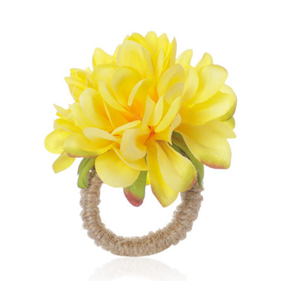 6 tükki kunstlilledest salvräti sõrmus Linane Kodu Hotell Restoran Pulmatseremoonia Jõulud Romantiline hoidik Decor King